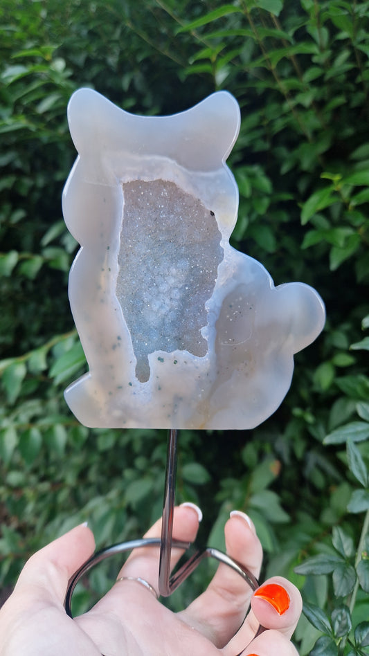 Druzy Agate Cat