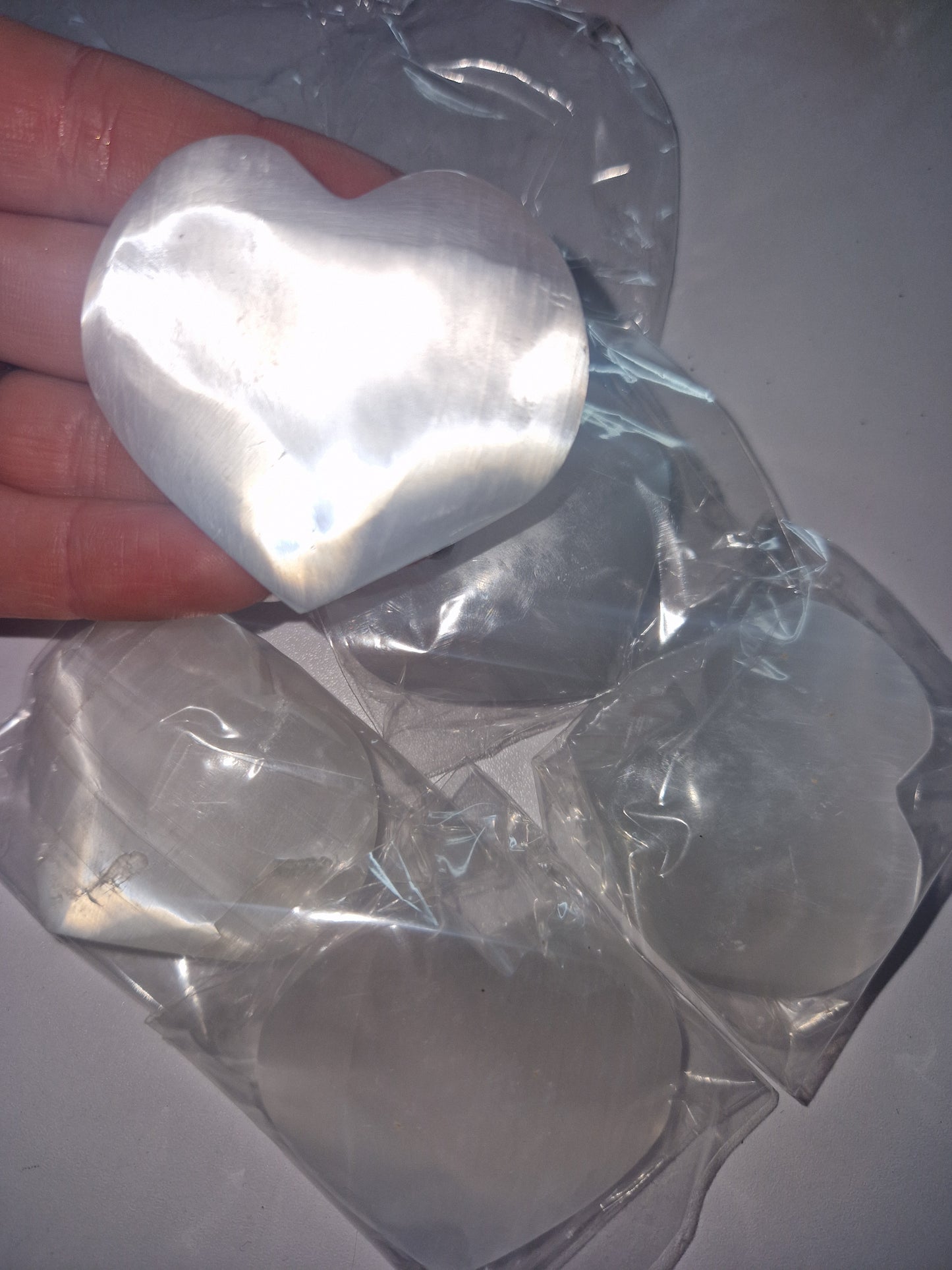 Selenite Hearts