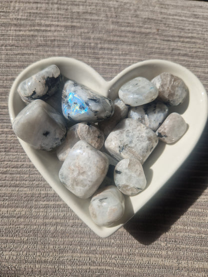 Rainbow Moonstone Tumbles