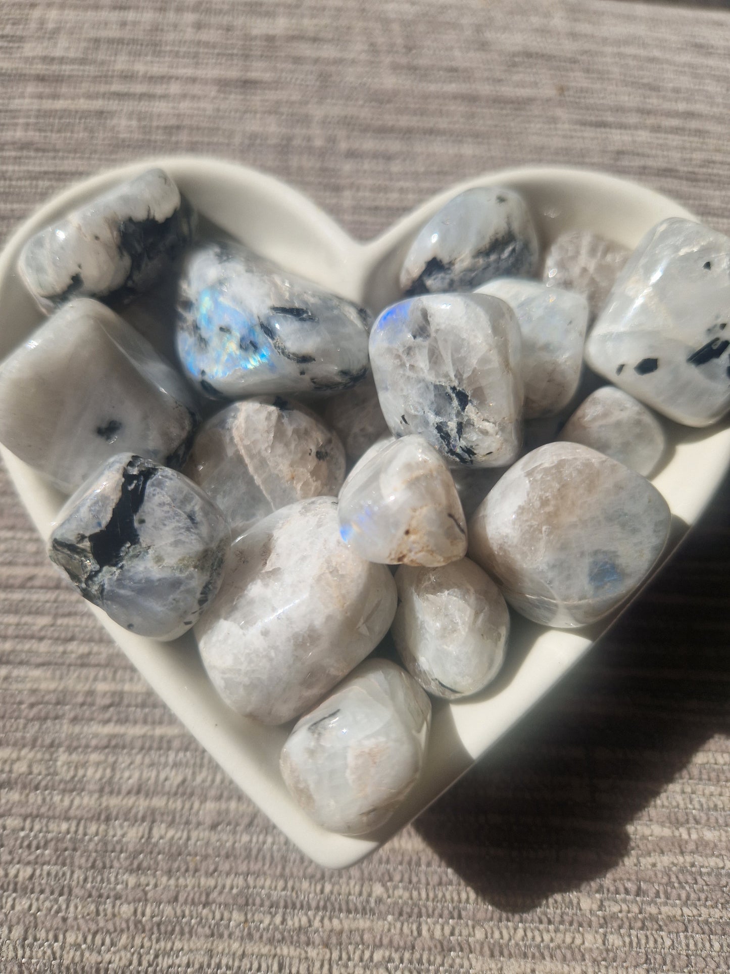 Rainbow Moonstone Tumbles