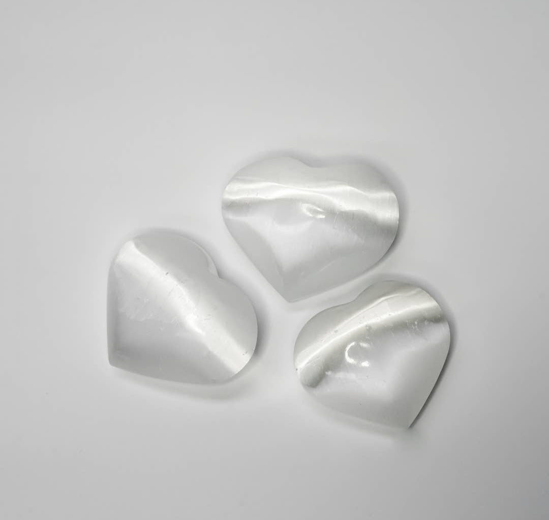 Selenite Hearts