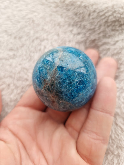 Blue Apatite Sphere