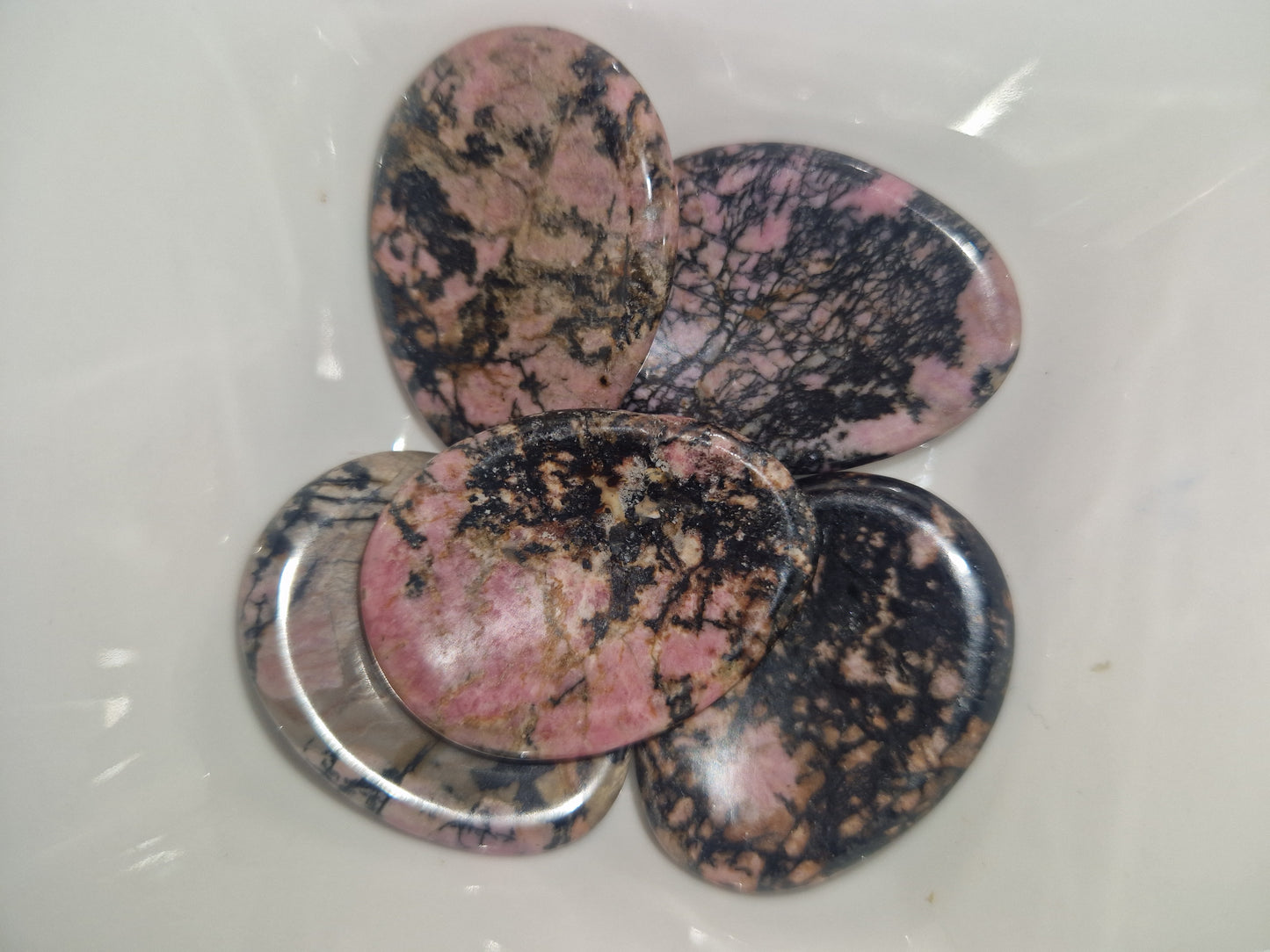 Rhodonite Worry Stones