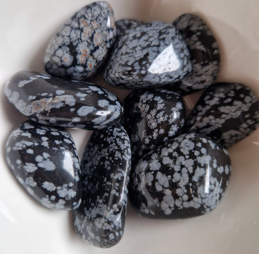 Snowflake Obsidian Tumbles