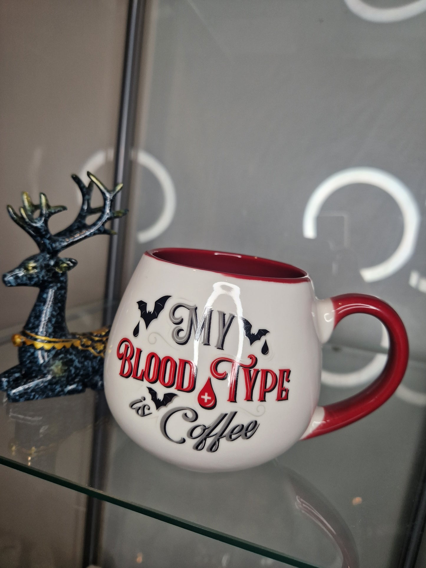 My Blood Type Is Coffee Rounded Mug