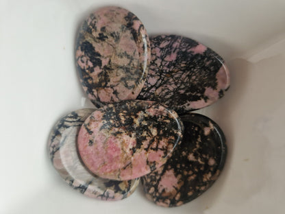 Rhodonite Worry Stones