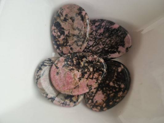 Rhodonite Worry Stones