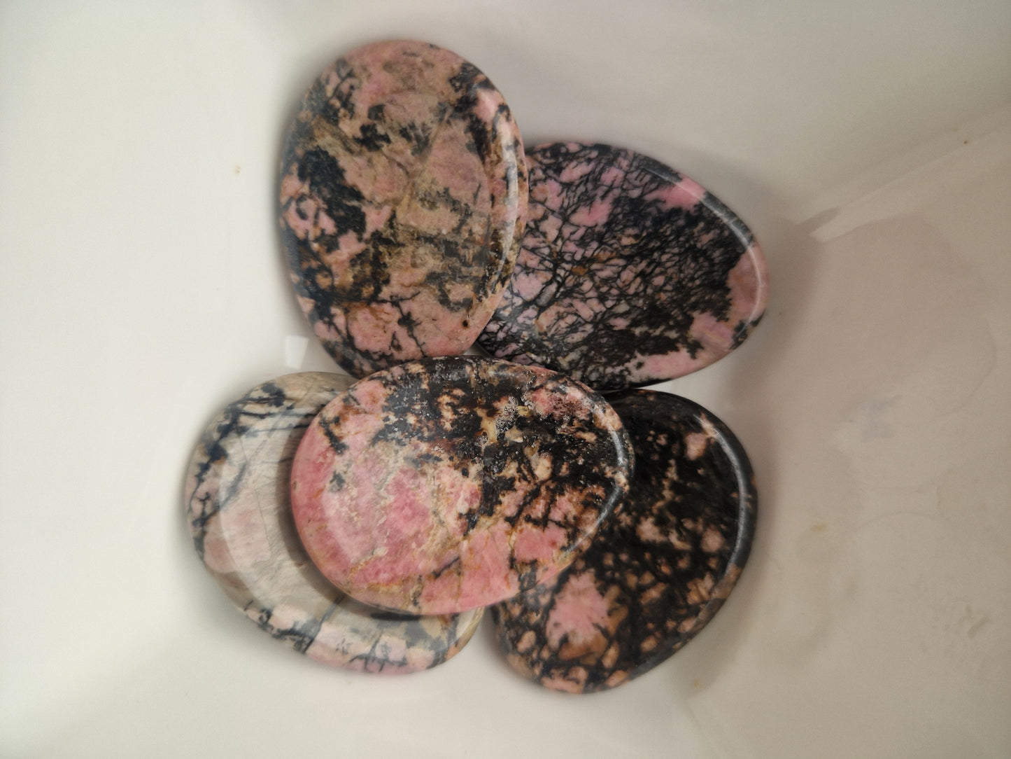 Rhodonite Worry Stones