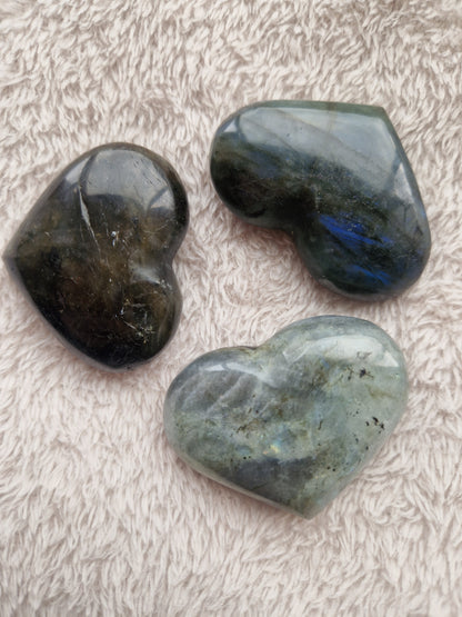 Labradorite Hearts