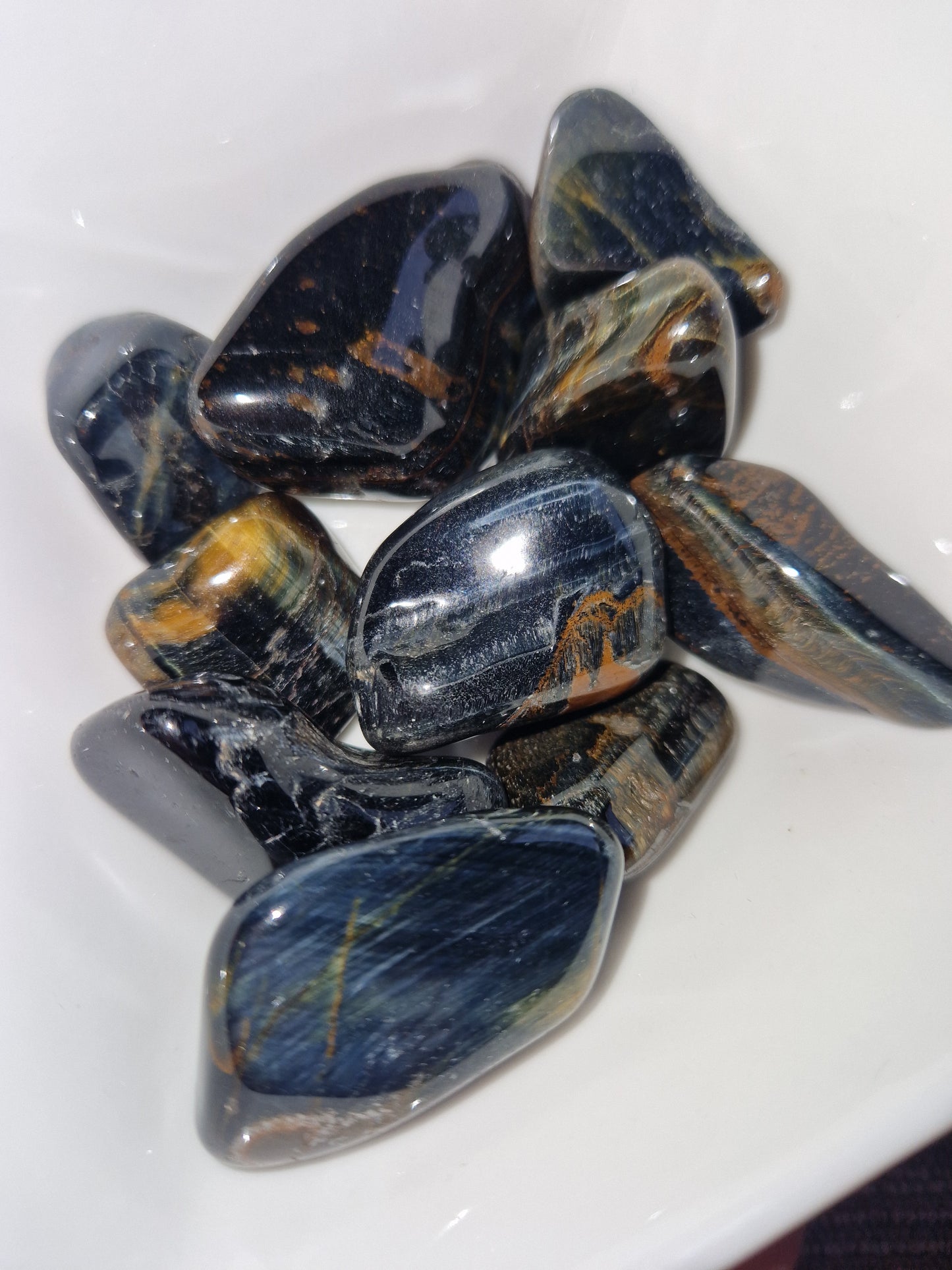 Blue Tigers Eye Tumbles